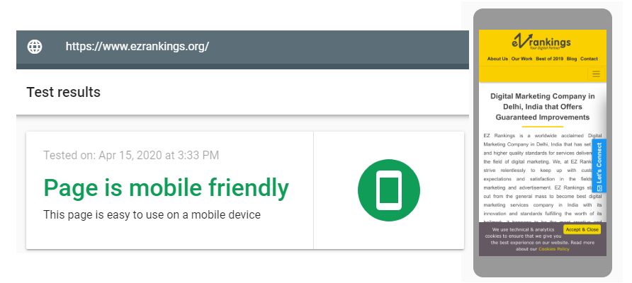 Mobile Friendly
